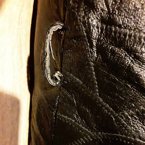 vintage leather coat - Picture 4 of 8